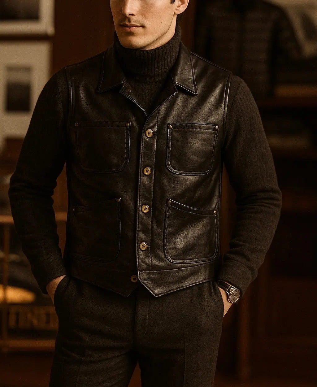 Destroyer vest Custom Leathers