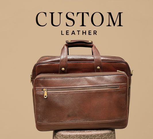 Premium Brown Leather Office Bag