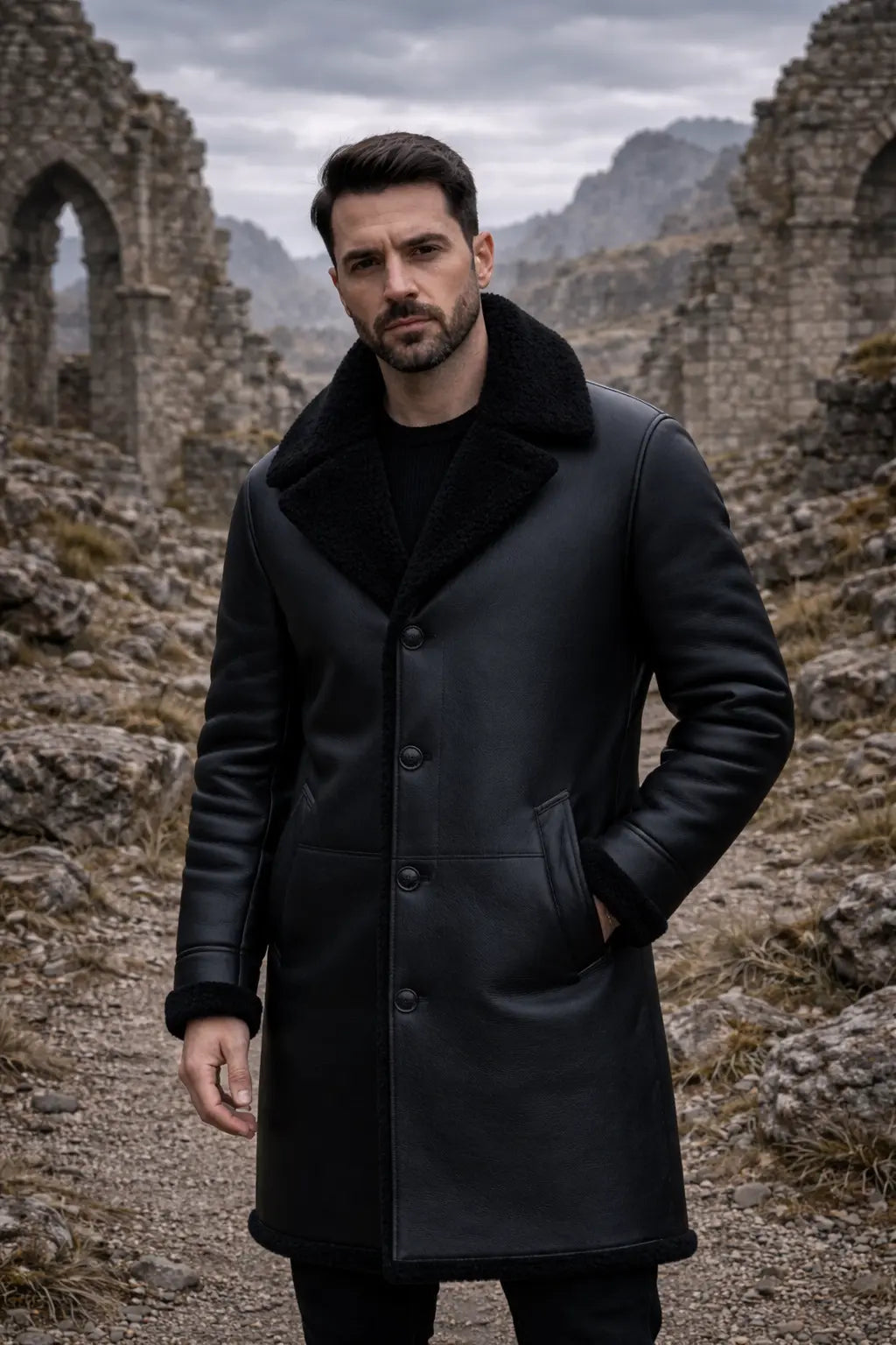 Enforcer Long Coat Custom Leathers