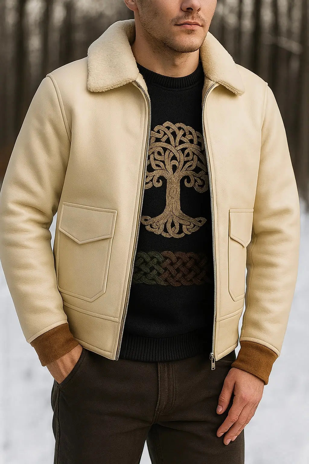 Sherpa Jacket Custom Leathers