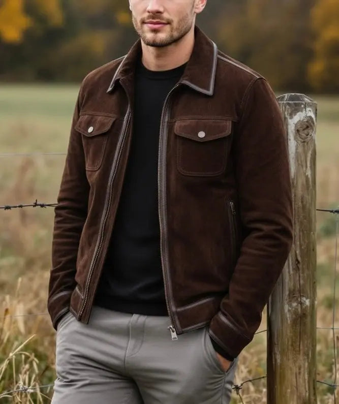 The Brown Wolf Jacket - Custom Leathers
