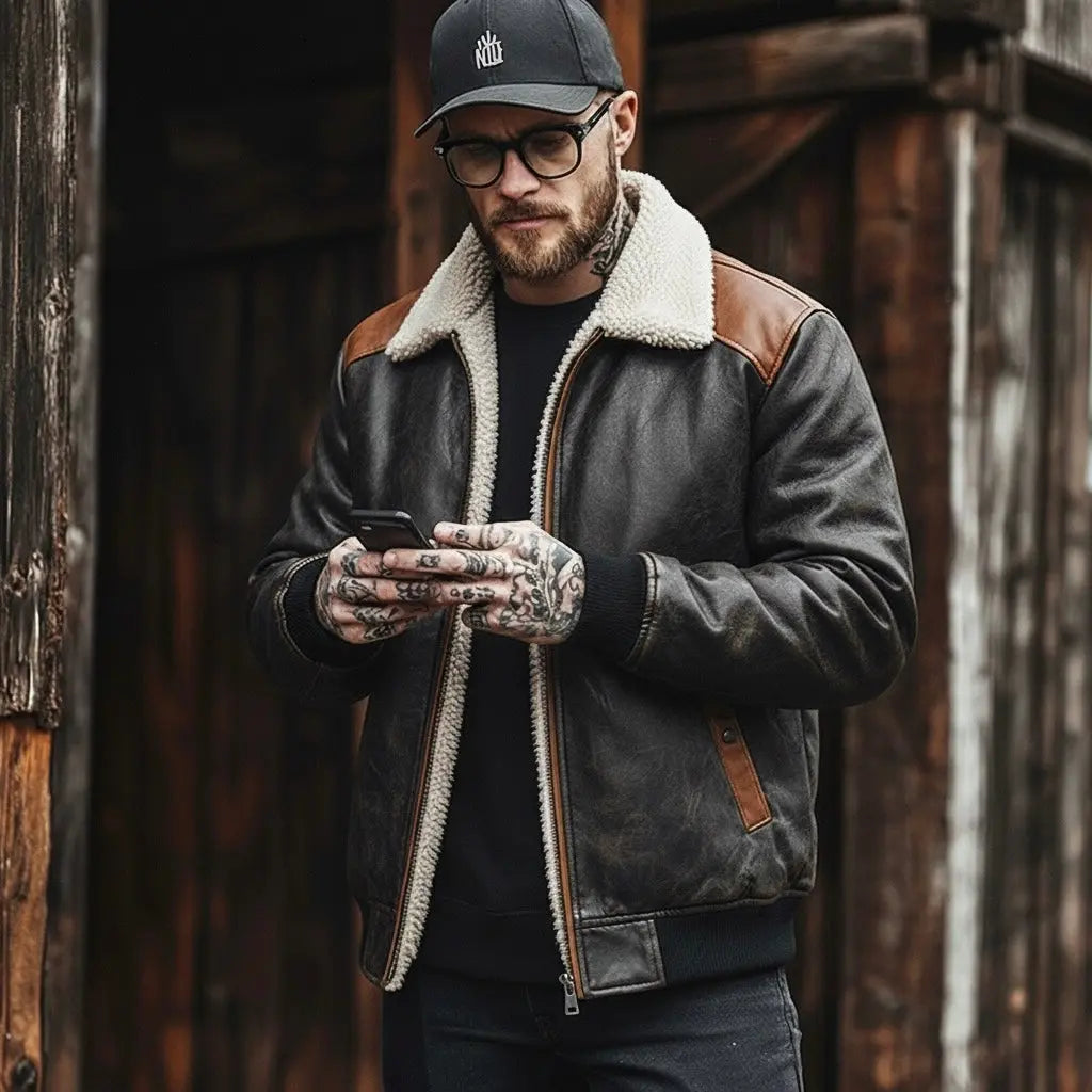 Raven Jacket Custom Leathers