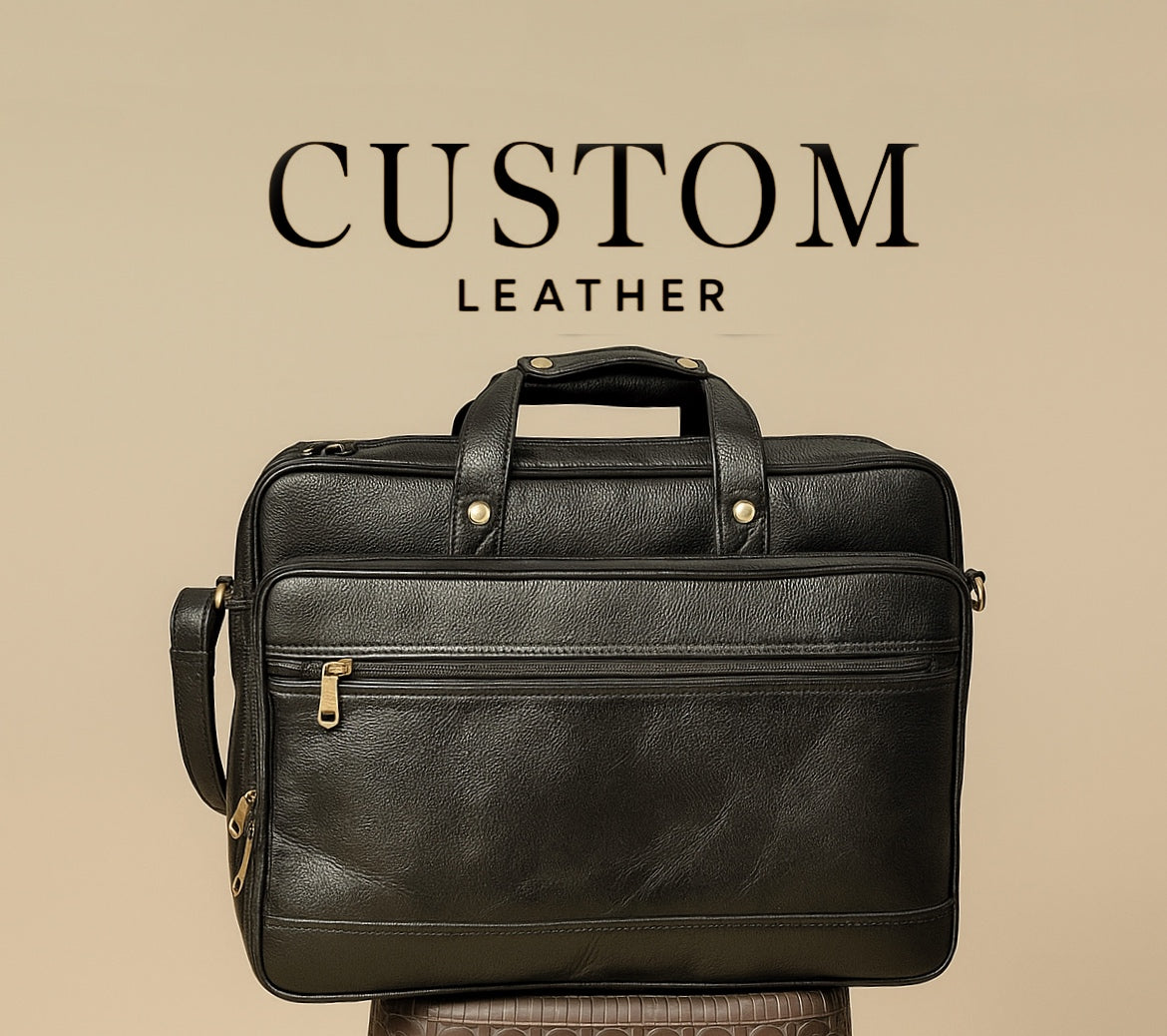Black Leather Office Bag