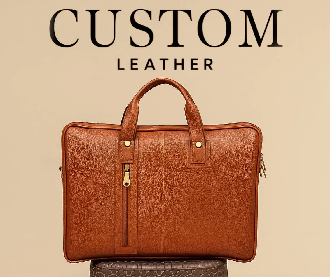 Tan Leather Laptop Bag Custom Leathers