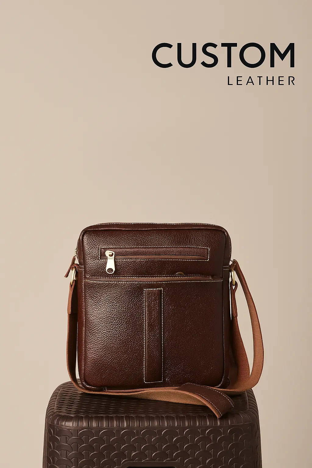 Girls' travel sling in brown