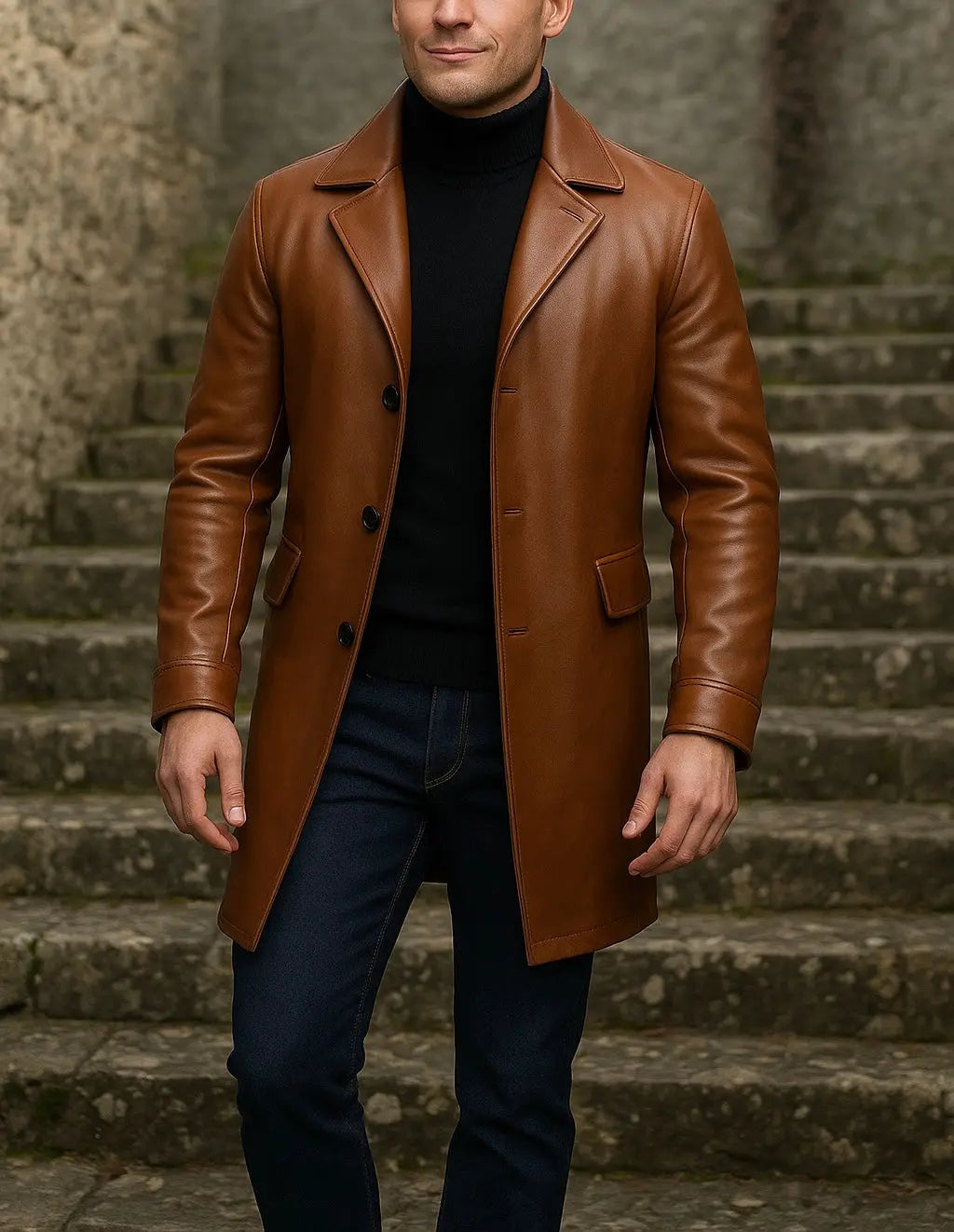 Valerius Long Coat - Custom Leathers