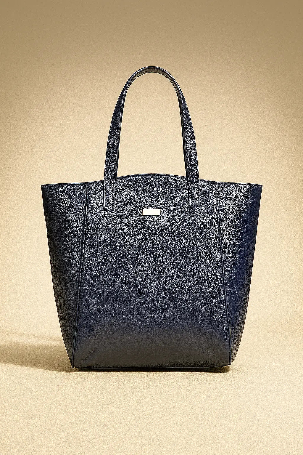 Classic Navy Blue Tote Bag Custom Leathers