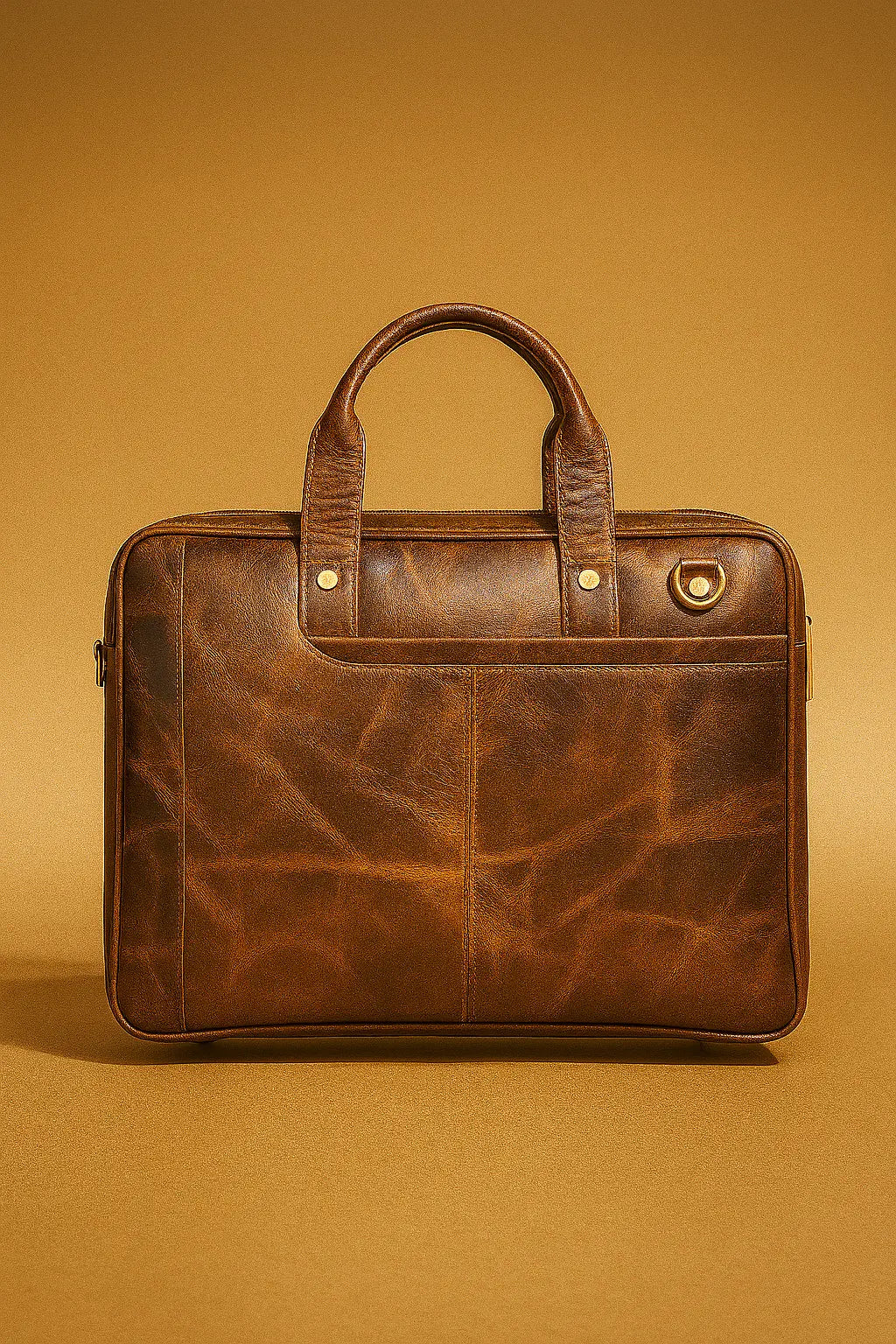 Vintage Brown Leather Laptop Bag Custom Leathers