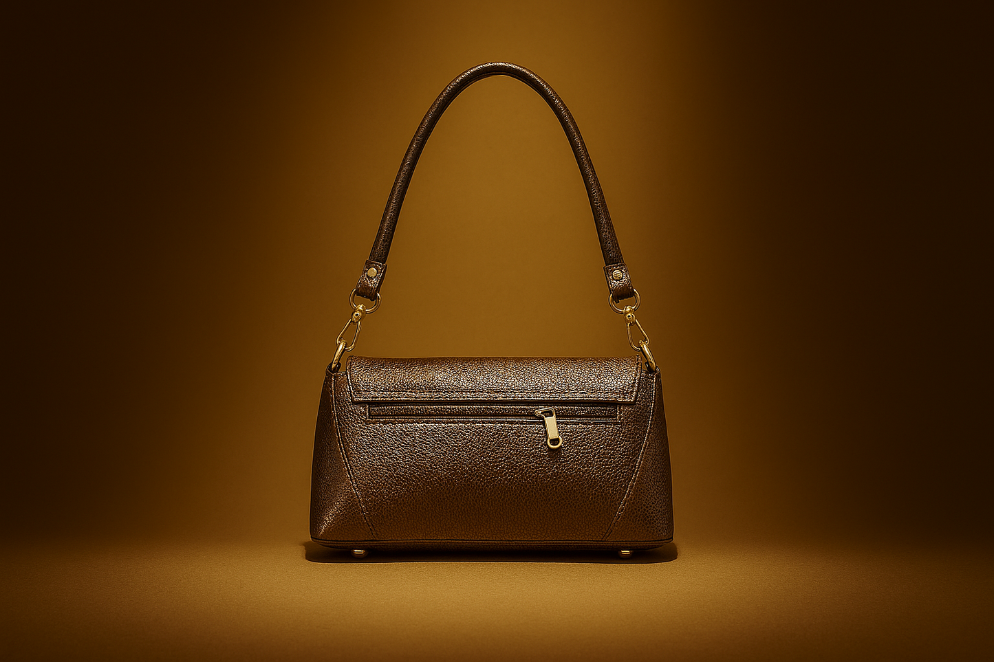 Elegant Brown Leather Sling Bag