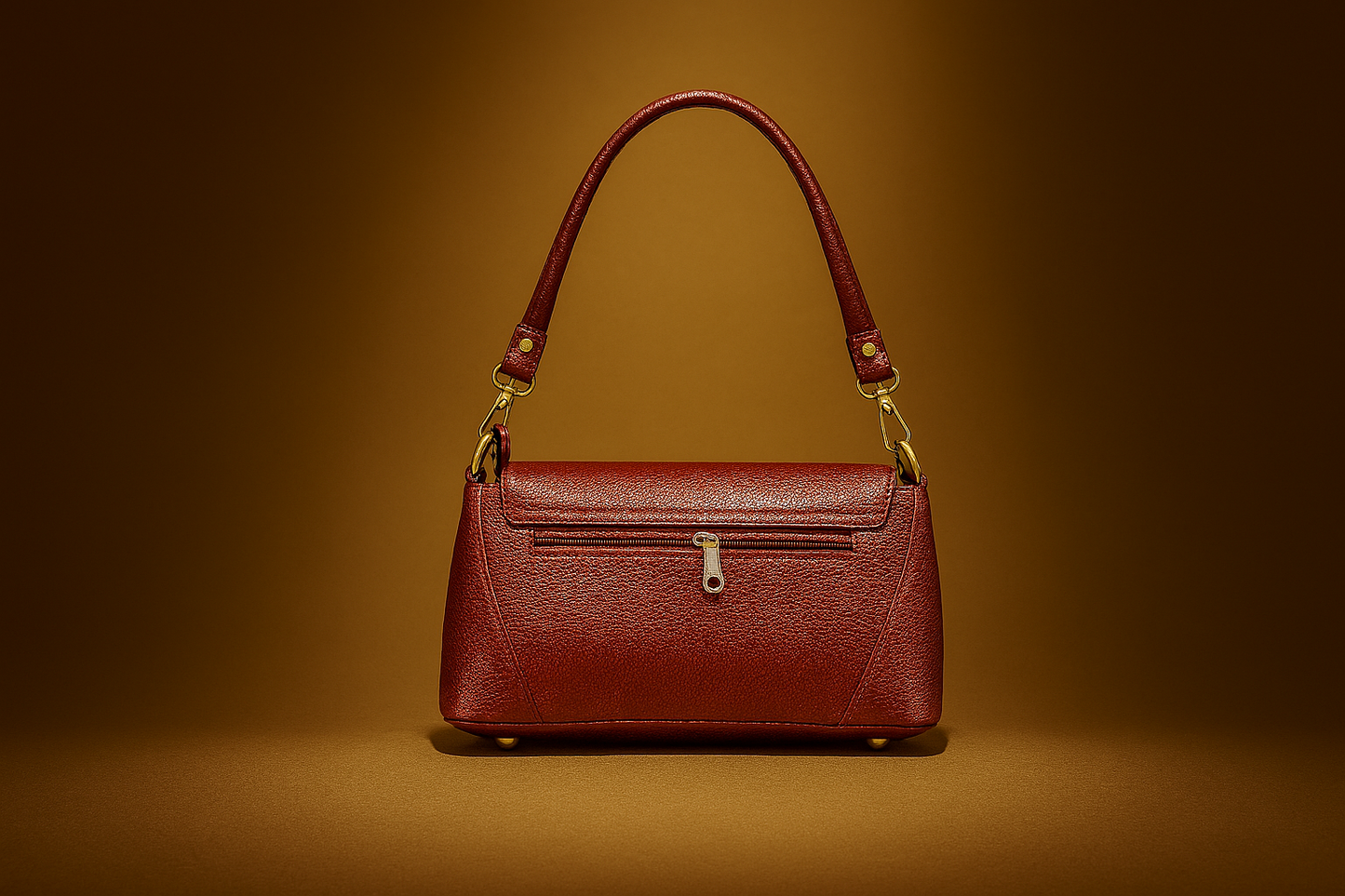 Chic Maroon Leather Sling Bag