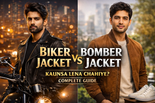 Biker Jacket Vs Bomber Jacket — Kaunsa Lena Chahiye? Complete Guide