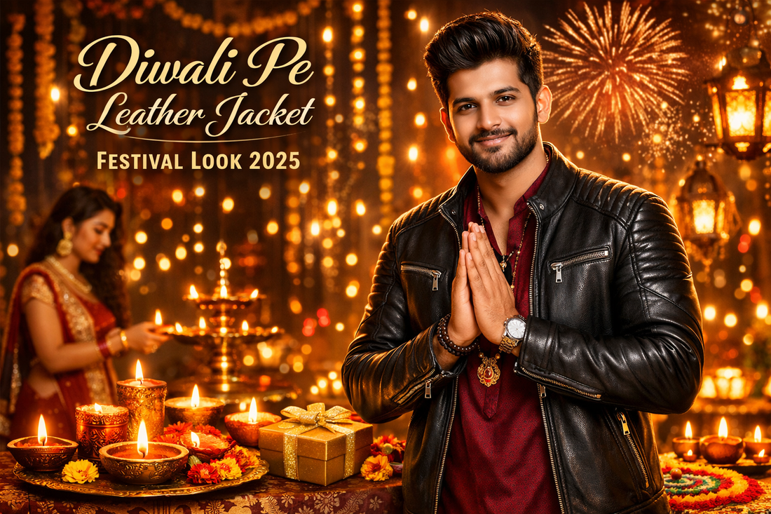 Diwali Pe Leather Jacket — Festival Look 2026