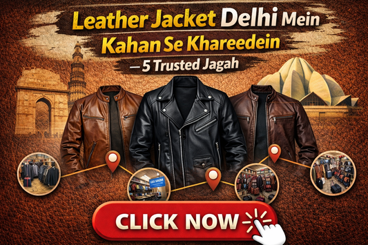 Leather Jacket Delhi Mein Kahan Se Khareedein — 5 Trusted Jagah