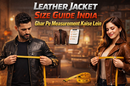 Leather Jacket Size Guide India — Ghar Pe Measurement Kaise Lein