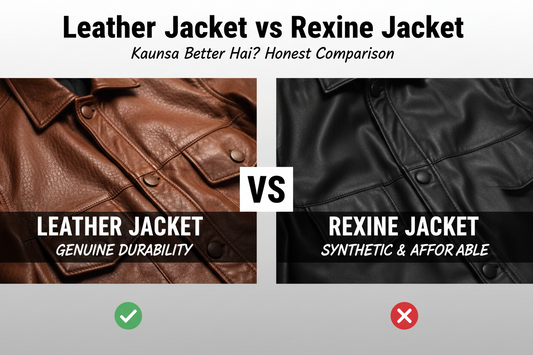 Leather Jacket vs Rexine Jacket — Kaunsa Better Hai? Honest Comparison