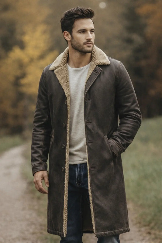 Poseidon Long Coat Custom Leathers