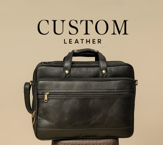 Black Leather Office Bag
