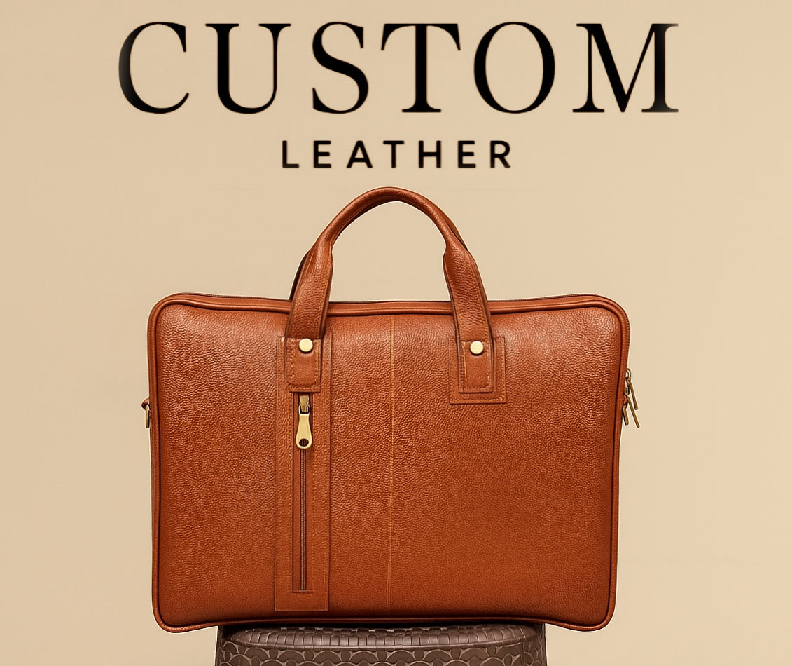 Tan Leather Laptop Bag