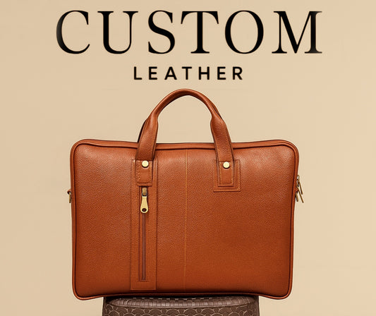 Tan Leather Laptop Bag
