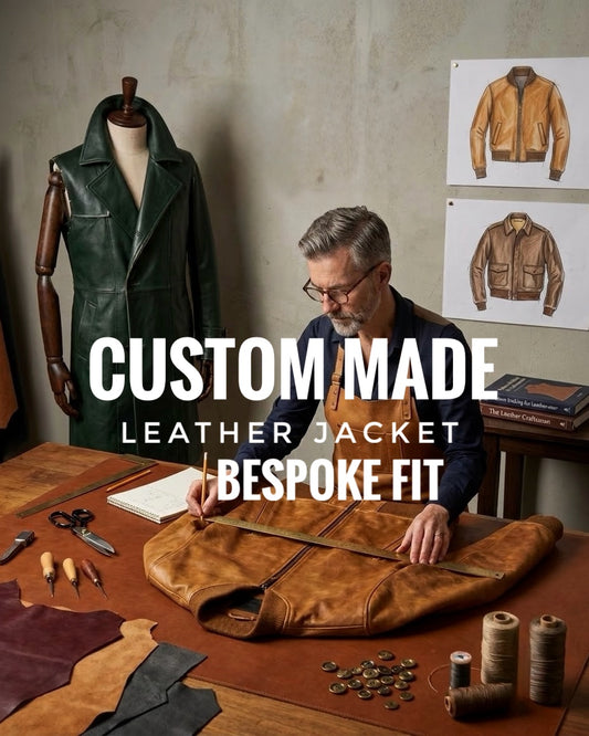 Custom Made Leather Jacket – Bespoke Fit & Design
